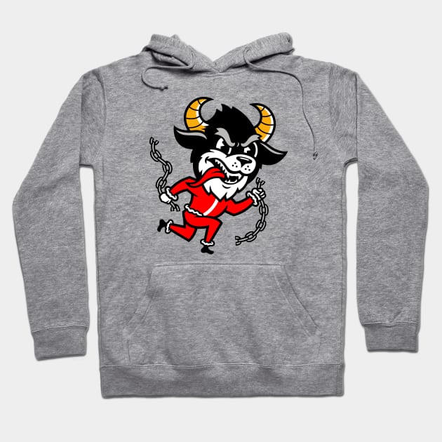 Krampus Mascot Logo Hoodie by CC0hort